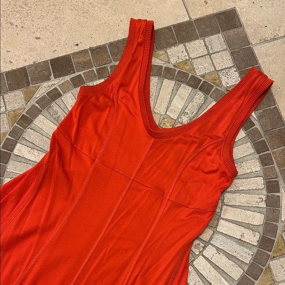 Maeve Vibrant Red Sleeveless Midi Dress from Urban Outfitters - Picture 2 of 10
